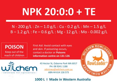 Wilchem 20:0:0 + TE Label